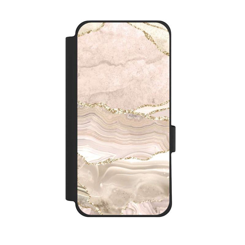 Pixel 10 Pro XL NIVOflip Marmor rosa-goldene Streifen