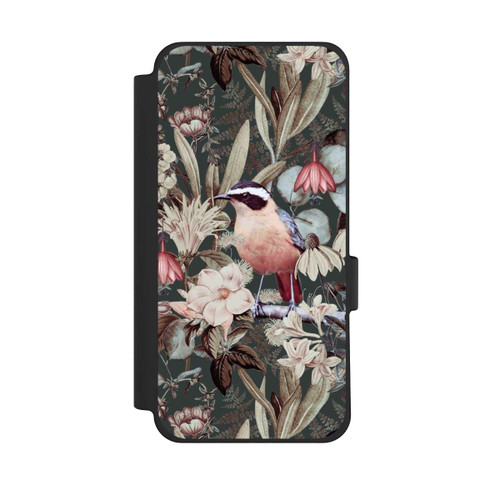Google Pixel 10 Pro XL NIVOflip Oiseau orange à motif de fleurs vintage