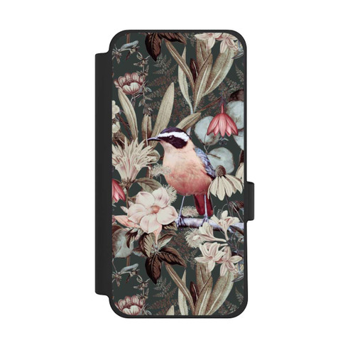 Google Pixel 10 Pro XL NIVOflip Orangefarbener Vogel im Vintage Blumenmuster