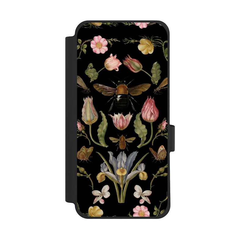 Pixel 10 Pro XL NIVOflip Fleurs Sauvages et Abeilles Fond Noir