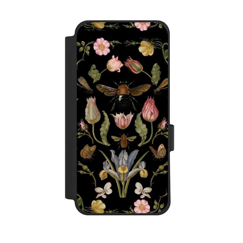Pixel 10 Pro XL NIVOflip Fleurs Sauvages et Abeilles Fond Noir