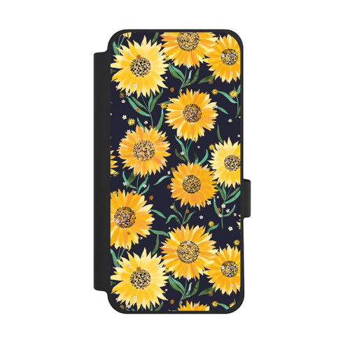 Google Pixel 10 Pro XL NIVOflip Sonnenblumen schwarz