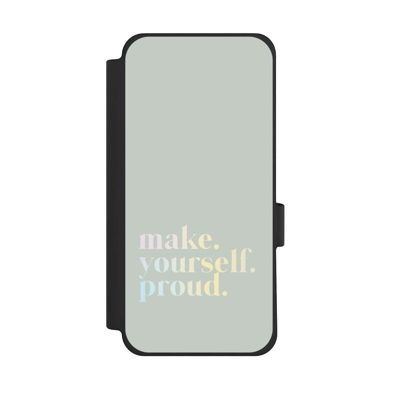 Pixel 10 Pro XL NIVOflip Make Yourself Proud Zitat-Minze und Farbverlauf