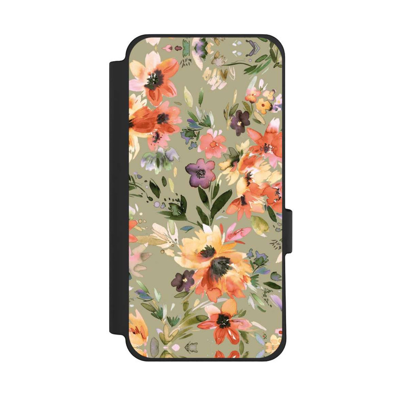 Pixel 10 Pro XL NIVOflip Malerische tropische Blumen Salbeigrün
