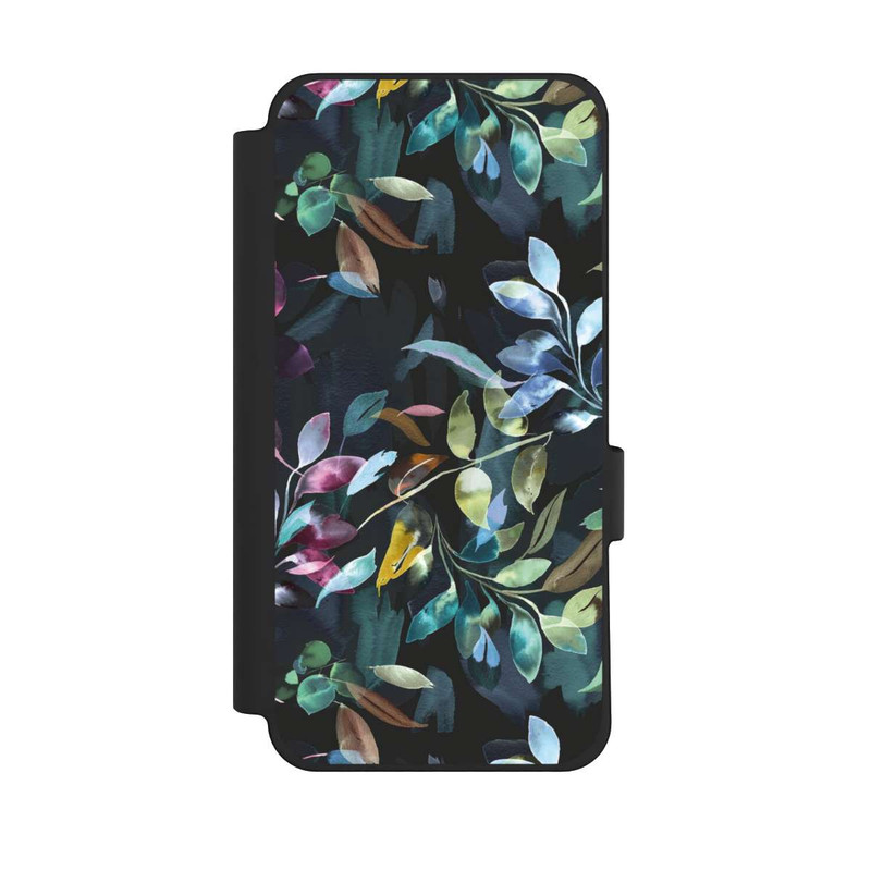 Pixel 10 Pro XL NIVOflip Mystische Aquarellblätter schwarz