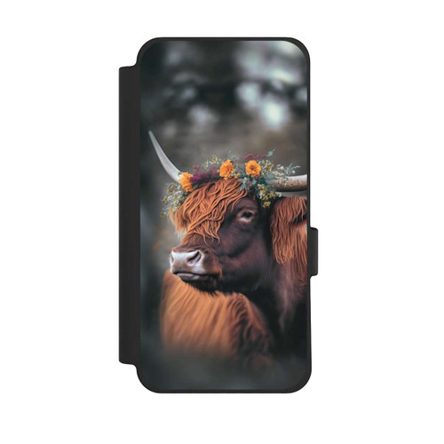 Google Pixel 10 Pro XL NIVOflip Vache des Highlands avec des fleurs avec IA