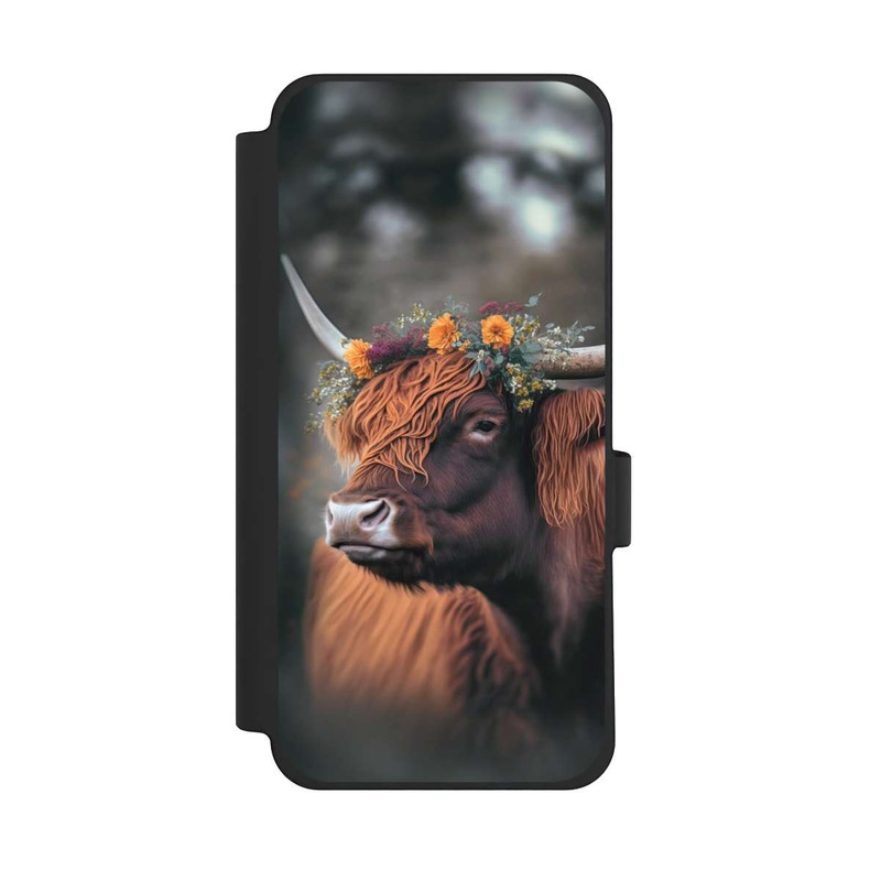 Pixel 10 Pro XL NIVOflip Vache des Highlands avec des fleurs avec IA