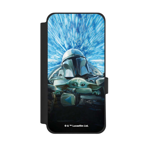 Google Pixel 10 Pro XL NIVOflip Grogu und Mando fliegen blau