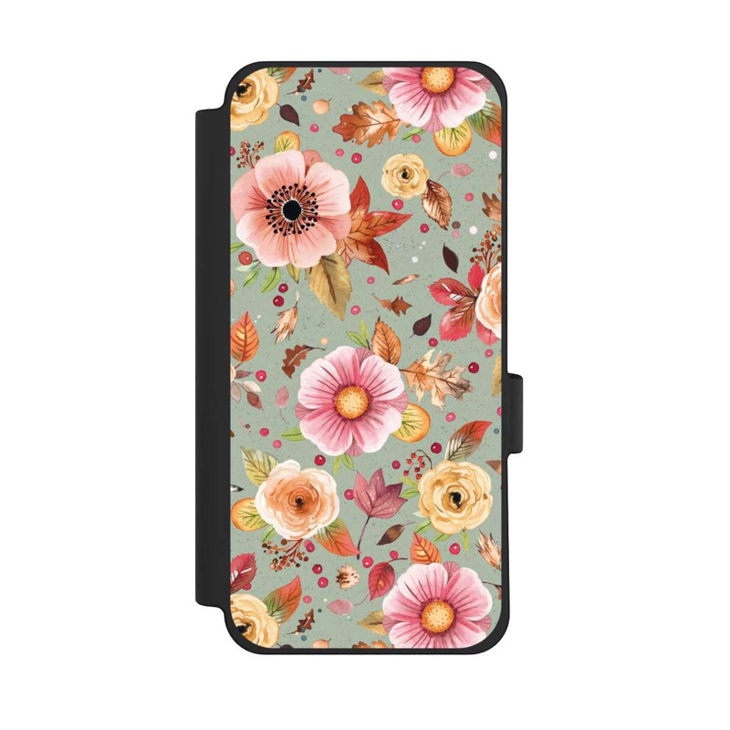 Pixel 10 Pro XL NIVOflip Fleurs d'automne Vert tendre