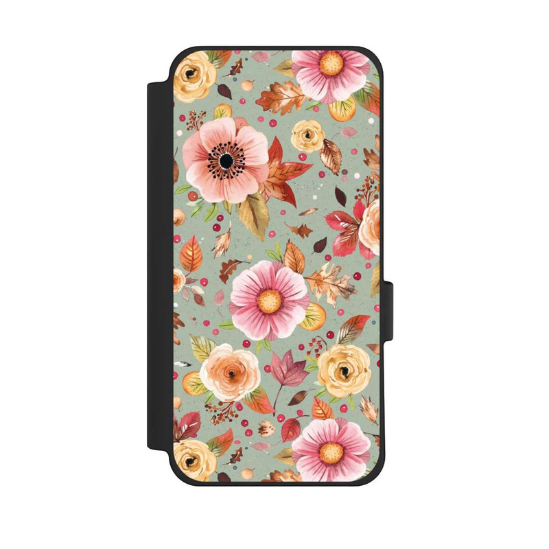 Pixel 10 Pro XL NIVOflip Fleurs d'automne Vert tendre
