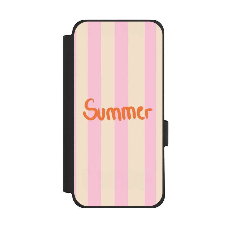 Pixel 10 Pro XL NIVOflip Summer- Rosa und Orange Streifen Hintergrund