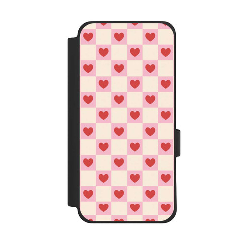 Google Pixel 10 Pro XL NIVOflip Valentine Checked Hearts Pattern Pink