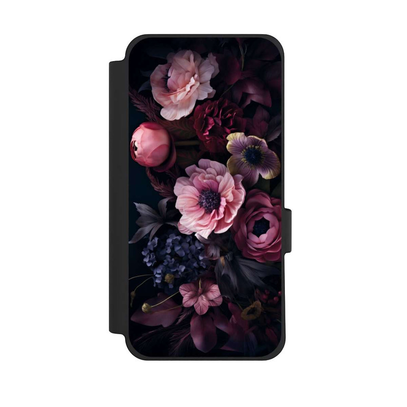 Pixel 10 Pro XL NIVOflip Rosa Blumenbild mit Pfingstrosen auf dunklem Hintergrund Mit KI