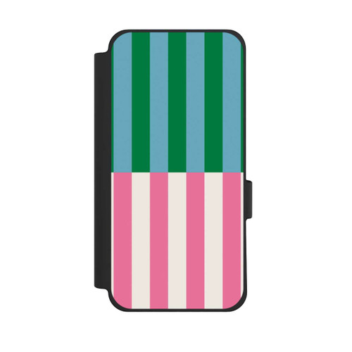 Google Pixel 10 Pro XL NIVOflip Motif Rayé Vert Rose