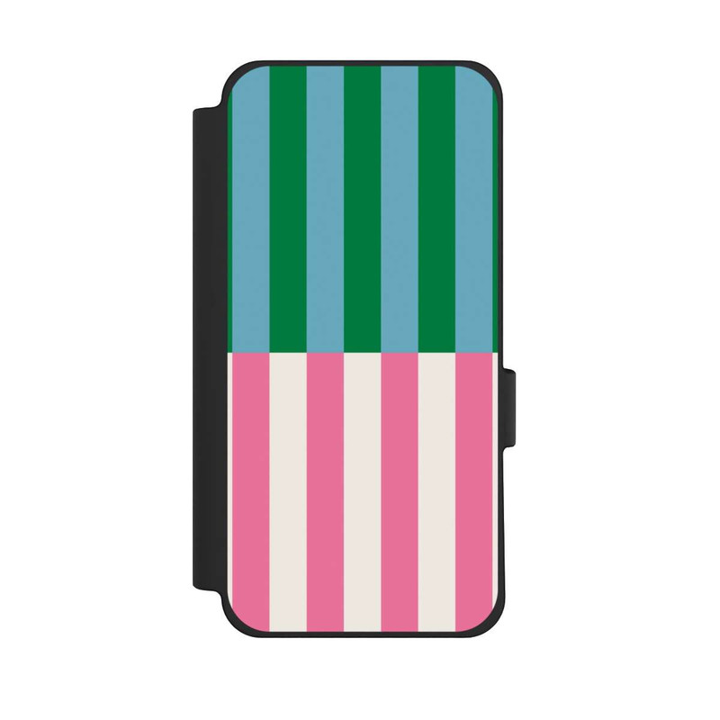 Pixel 10 Pro XL NIVOflip Motif Rayé Vert Rose