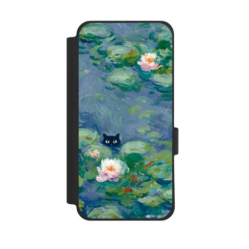Google Pixel 10 Pro XL NIVOflip Katze im Teich Monet Gemälde Impressionismus