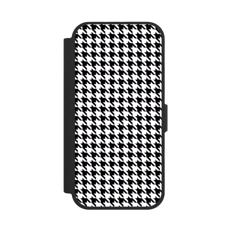 iPhone 17 NIVOflip Hahnentritt Schwarz Weiß