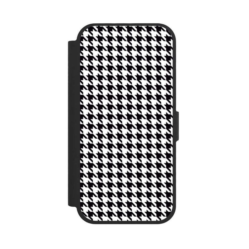 iPhone 17 NIVOflip Hahnentritt Schwarz Weiß