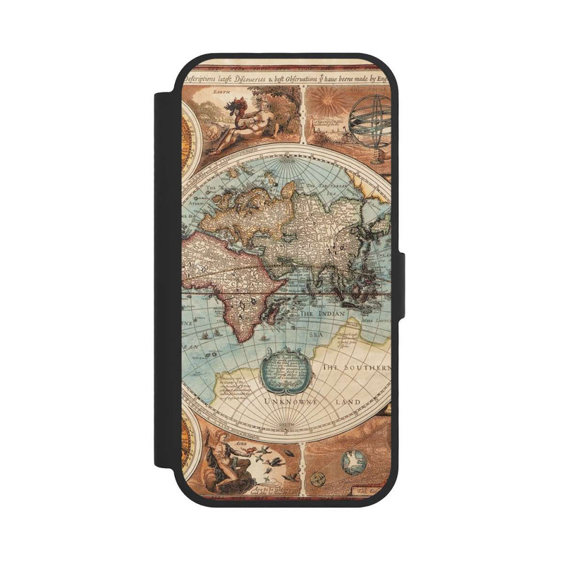 iPhone 17 NIVOflip Vintage Weltkarte