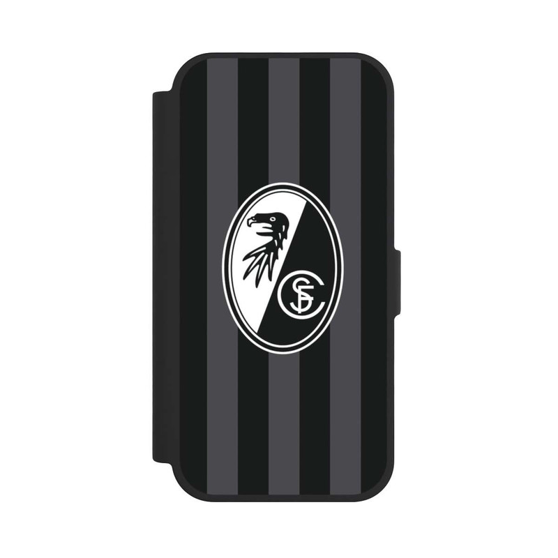 iPhone 17 NIVOflip SC Freiburg - Grau Gestreift