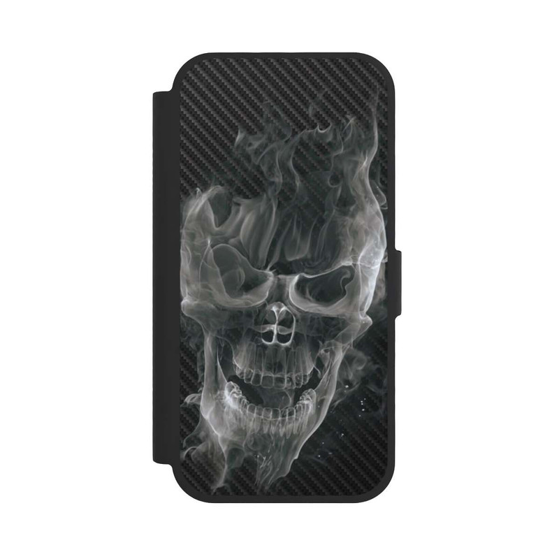iPhone 17 NIVOflip Smoke Skull Carbon