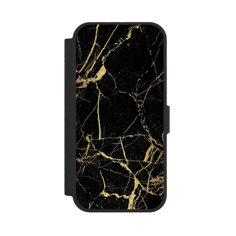iPhone 17 NIVOflip Schwarzgoldener Marmor-Look