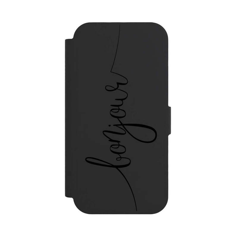 iPhone 17 NIVOflip Bonjour Schwarz ohne Hintergrund