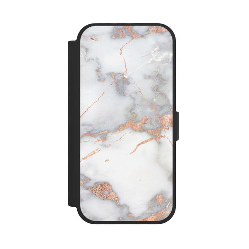 Apple iPhone 17 NIVOflip Marbre Blanc et Doré