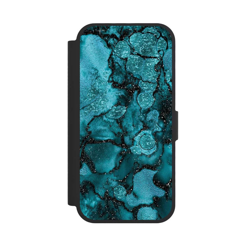 iPhone 17 NIVOflip  Blauer Glitzerlook