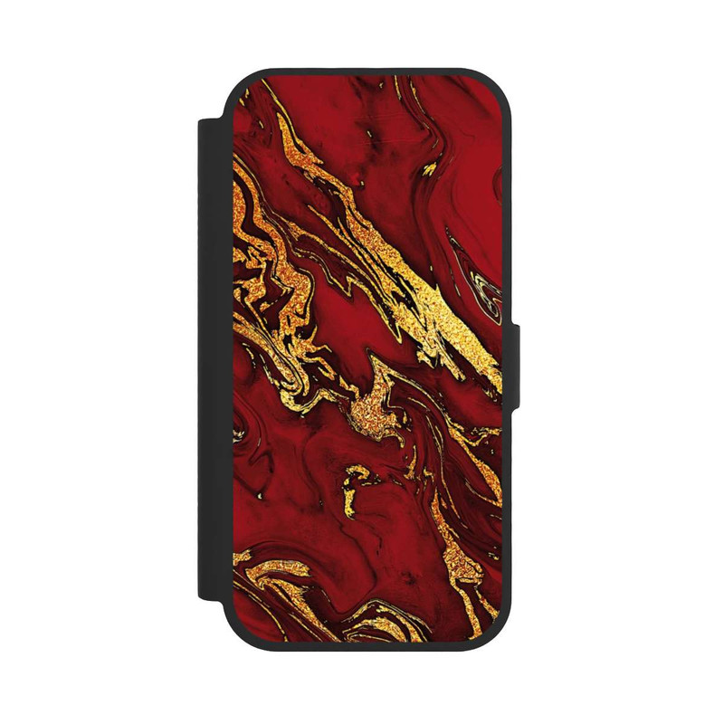 iPhone 17 NIVOflip Marbre Rouge Doré