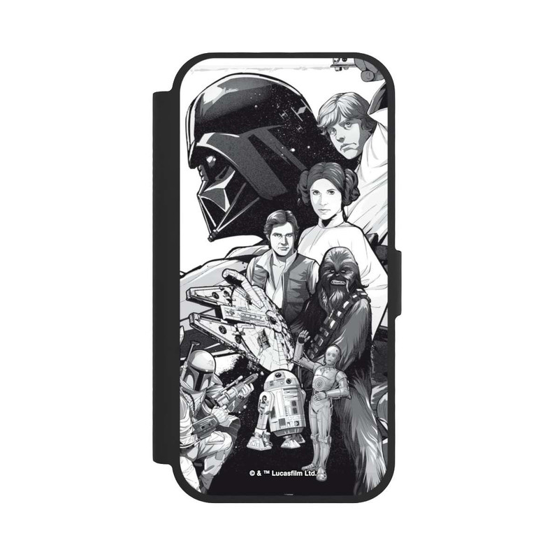 iPhone 17 NIVOflip Star Wars Characters - Black and White