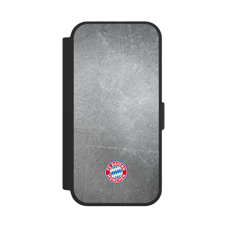 iPhone 17 NIVOflip Klassisches FCB Logo Klein - Bunt auf Metalllook