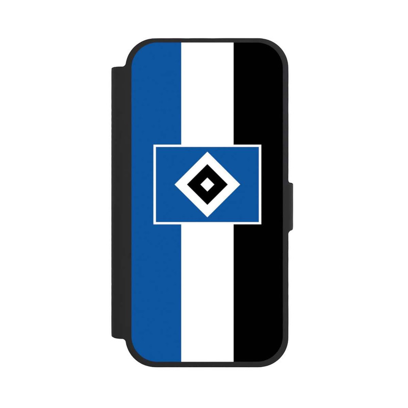 iPhone 17 NIVOflip HSV rayures - bleu-blanc-noir
