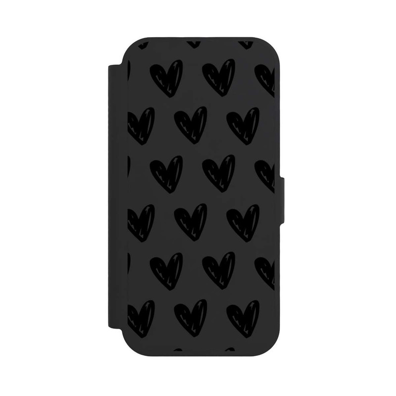 iPhone 17 NIVOflip Herzen Schwarz ohne Hintergrund