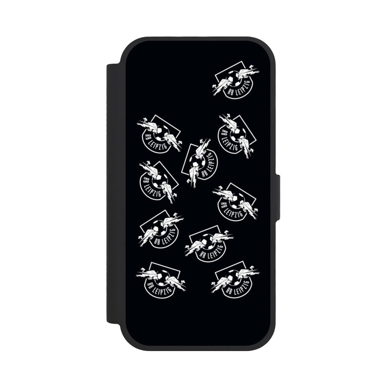 iPhone 17 NIVOflip Logos RB Leipzig white on black