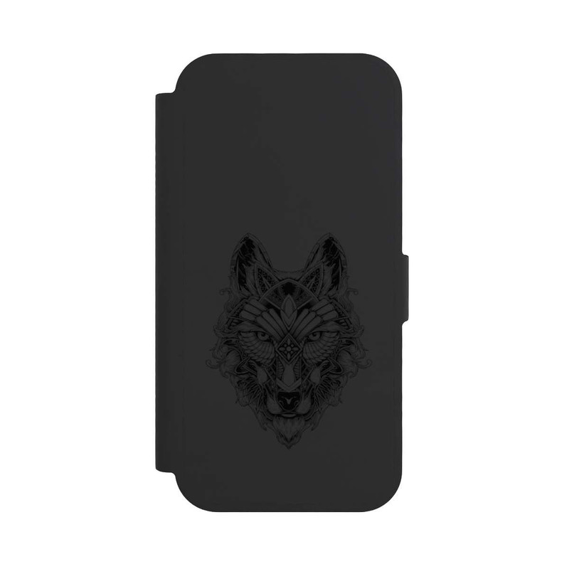iPhone 17 NIVOflip Wolf Mandala ohne Hintergrund