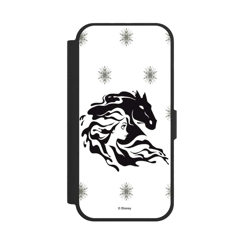 iPhone 17 NIVOflip Elsa Waterhorse Eiskönigin 2 black and white