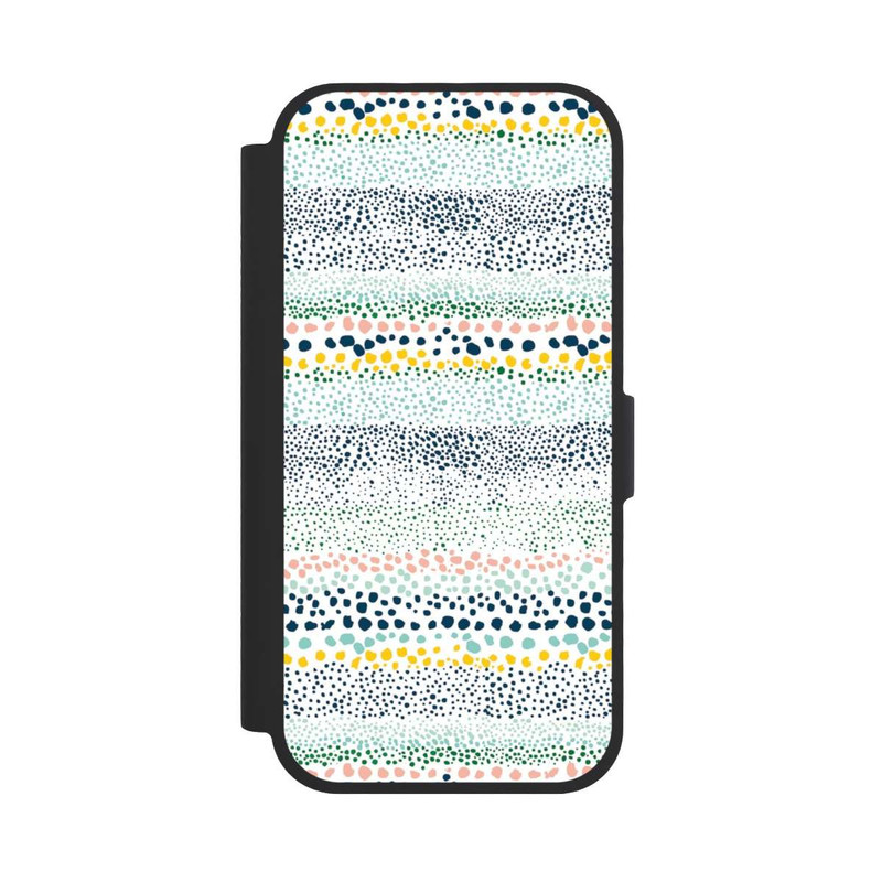 iPhone 17 NIVOflip Kleine Punkte, strukturiertes Weiß