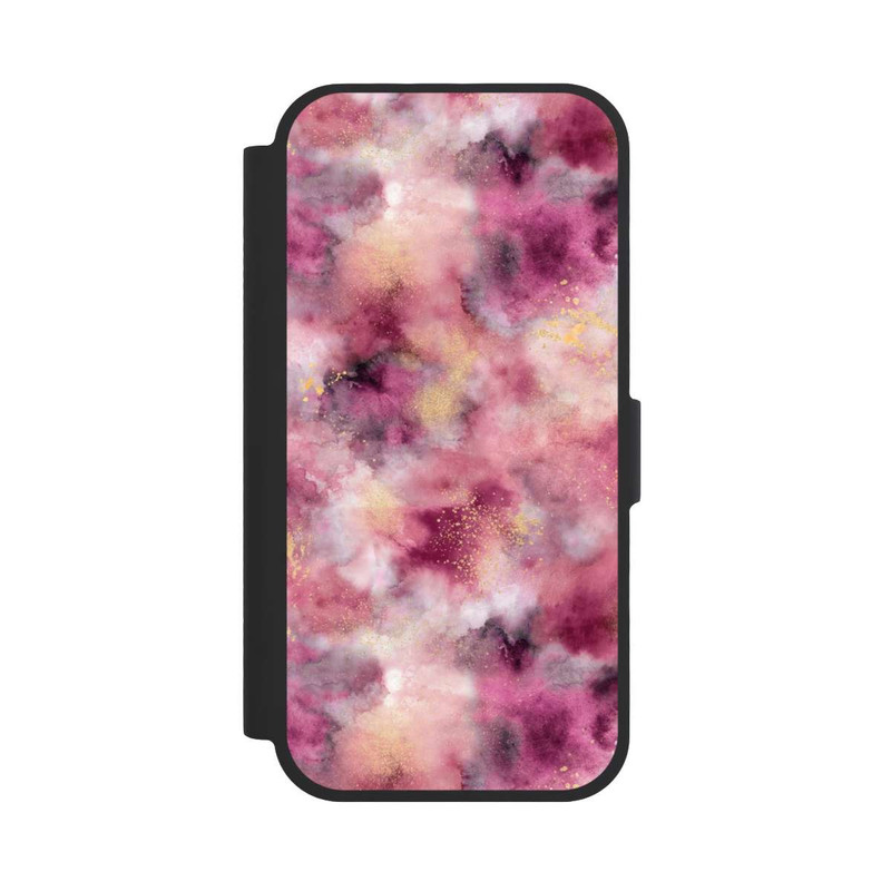 iPhone 17 NIVOflip Rauchiges Marmoraquarell rosa