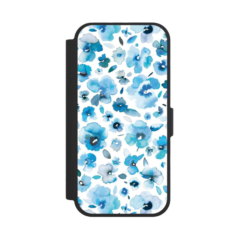 iPhone 17 NIVOflip Blaue tropische Blumen