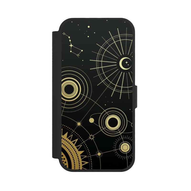iPhone 17 NIVOflip Schwarzer und goldener Look Abstrakt