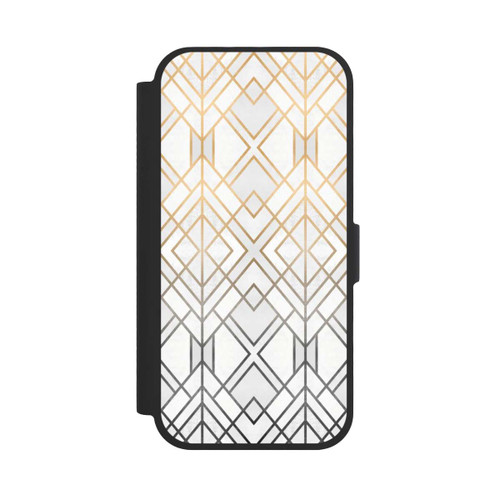  NIVOflip Gold und Grauer Geo Golddruck