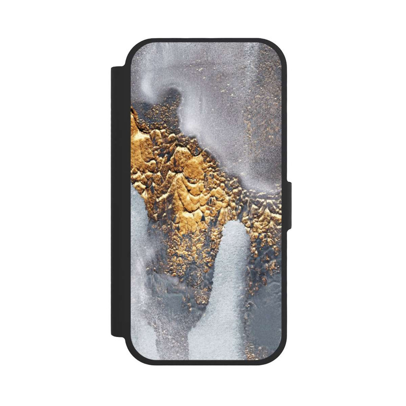 iPhone 17 NIVOflip Look béton doré pailleté
