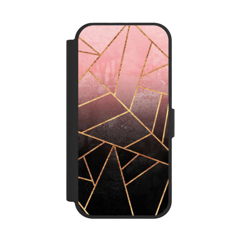 Apple iPhone 17 NIVOflip Pinker und Schwarzer Stein Gold Druck