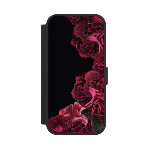 Apple iPhone 17 NIVOflip Vintage Rosen auf Schwarz