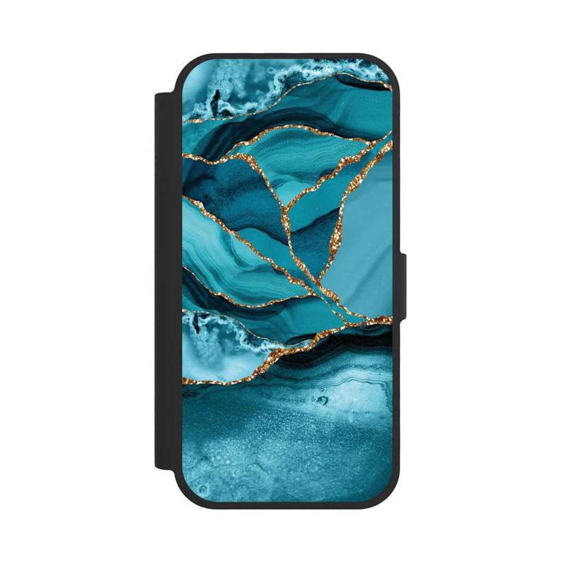 iPhone 17 NIVOflip Ice Blue Marble Landscape