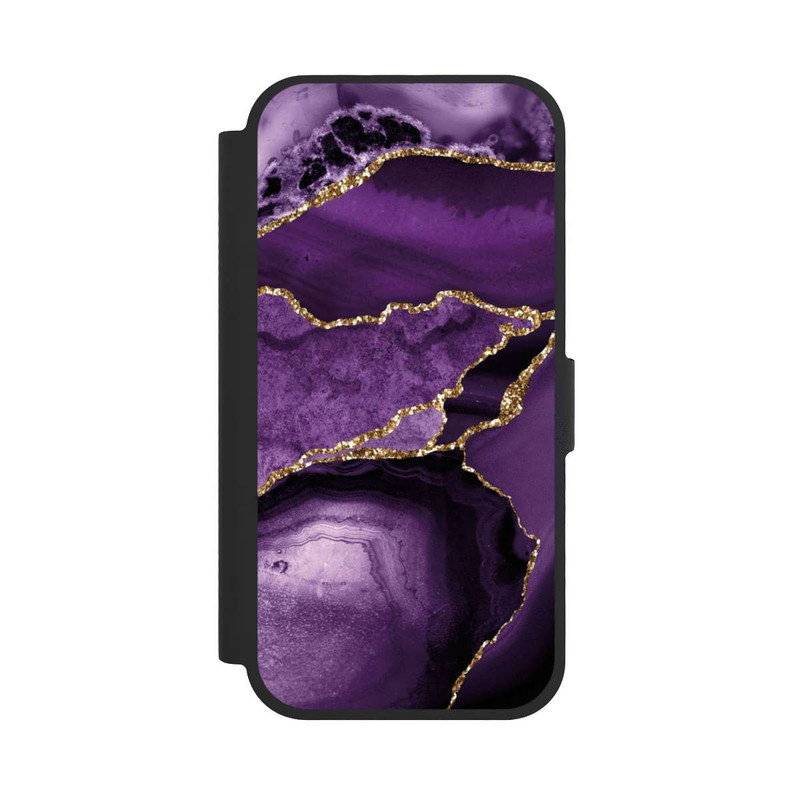 iPhone 17 NIVOflip Marbre Violet Paysage