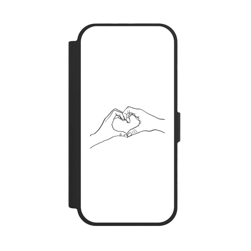 iPhone 17 NIVOflip Herz Hände Line Art