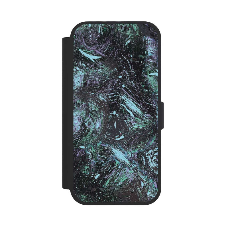 iPhone 17 NIVOflip Abstrakt tropfender Staub lila