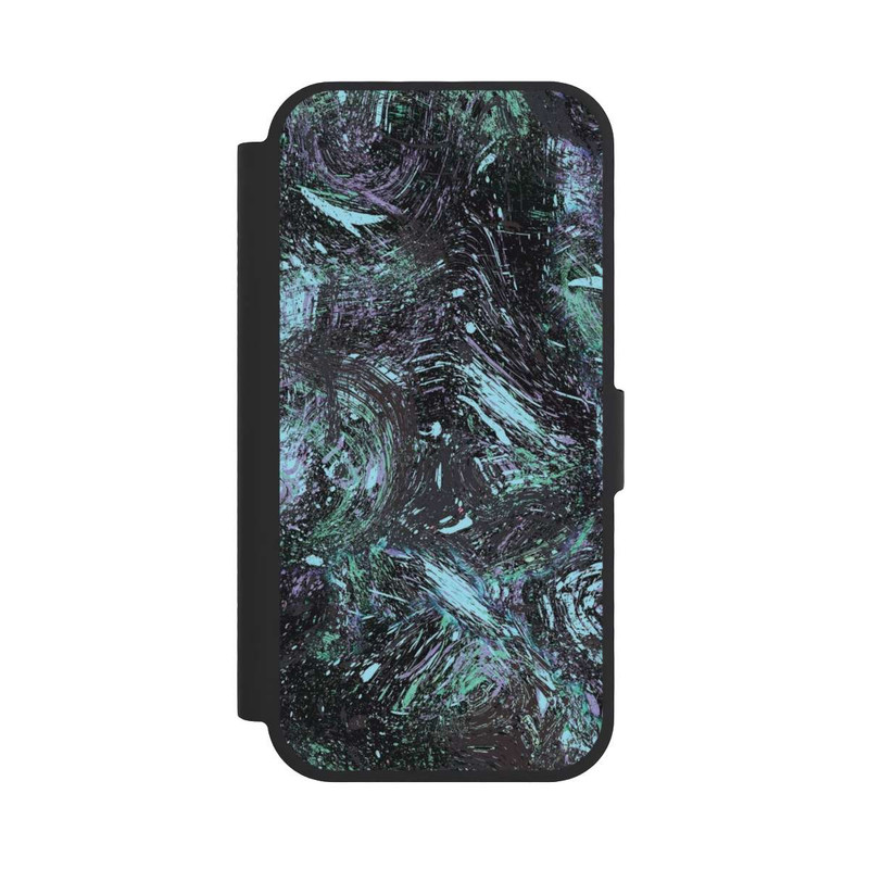 iPhone 17 NIVOflip Abstrakt tropfender Staub lila